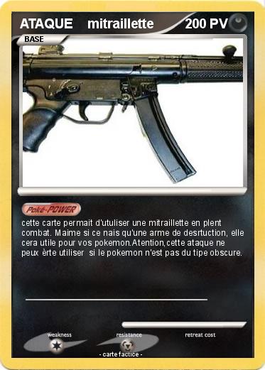 Pokemon ATAQUE    mitraillette