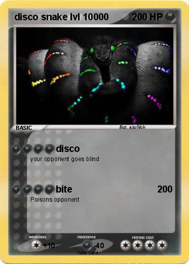 Pokemon disco snake lvl 10000