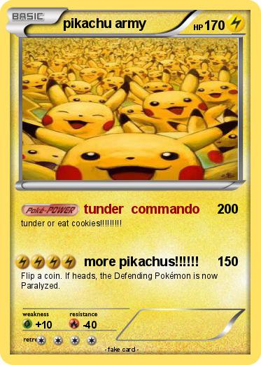 Pokemon pikachu army