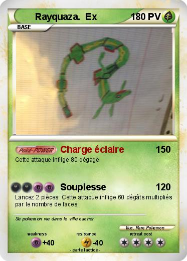 Pokemon Rayquaza.  Ex