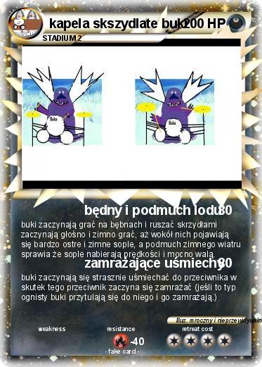 Pokemon kapela skszydlate buki