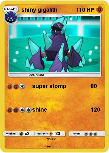 Pokemon shiny gigalith