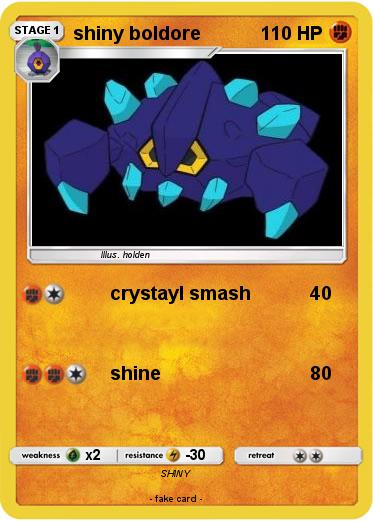 Pokemon shiny boldore