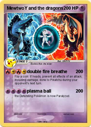 Pokemon MewtwoY and the dragons