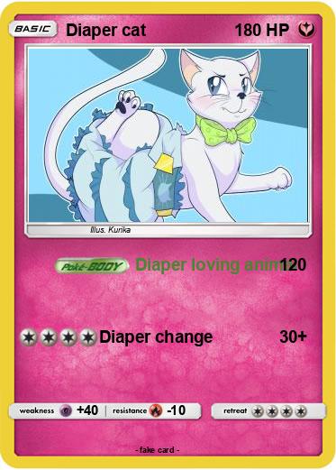 Pokemon Diaper cat