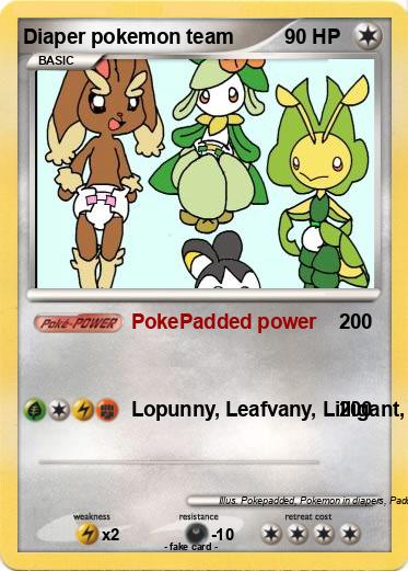 Pokemon Diaper pokemon team
