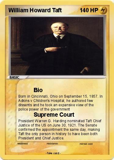 Pokemon William Howard Taft