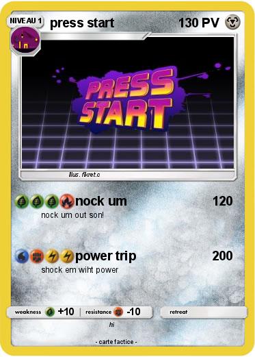 Pokemon press start