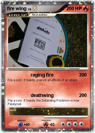 Pokemon fire wing