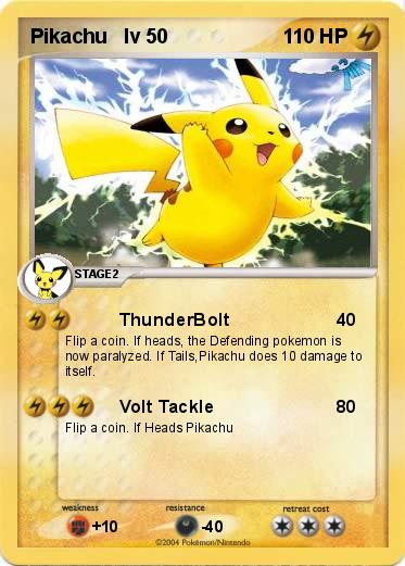 Pokemon Pikachu   lv 50