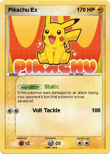 Pokemon Pikachu Ex