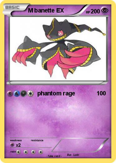 Pokemon M banette EX