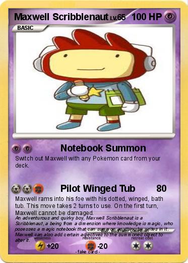 Pokemon Maxwell Scribblenaut