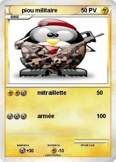 Pokemon piou militaire