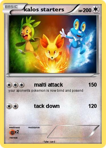 Pokemon kalos starters