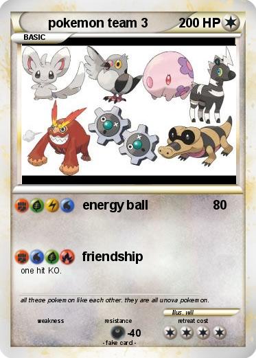 Pokemon pokemon team 3