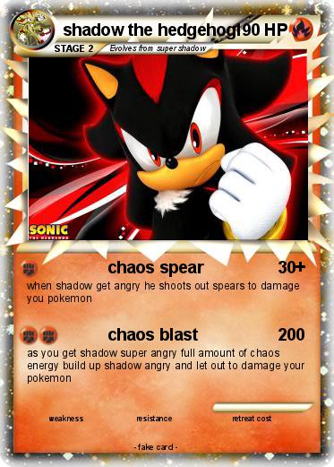 Pokemon shadow the hedgehog