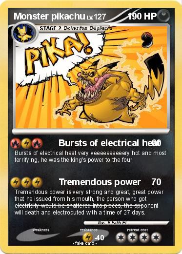 Pokemon Monster pikachu