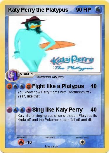 Pokemon Katy Perry the Platypus
