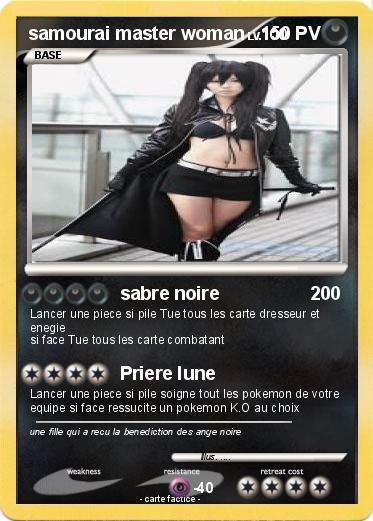 Pokemon samourai master woman