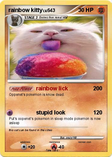 Pokemon rainbow kitty