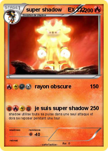 Pokemon super shadow    EX 222
