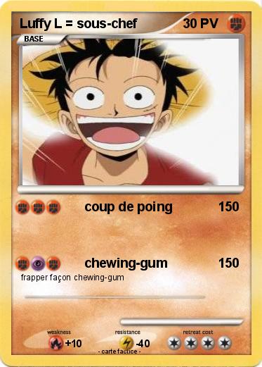 Pokemon Luffy L = sous-chef