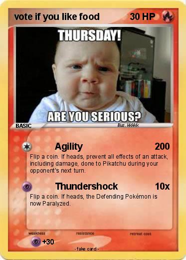 Pokemon vote if you like food