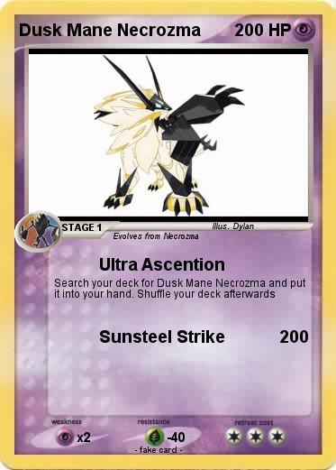Pokemon Dusk Mane Necrozma