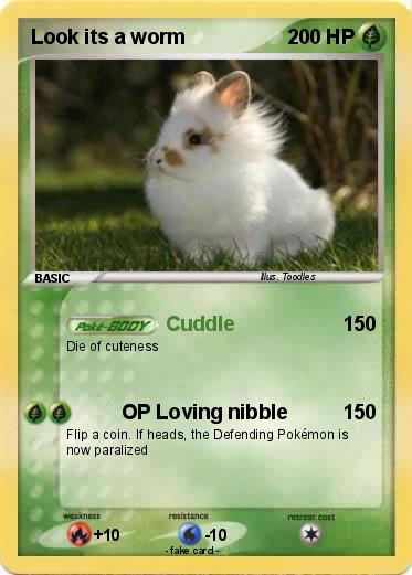 Pokemon Look its a worm