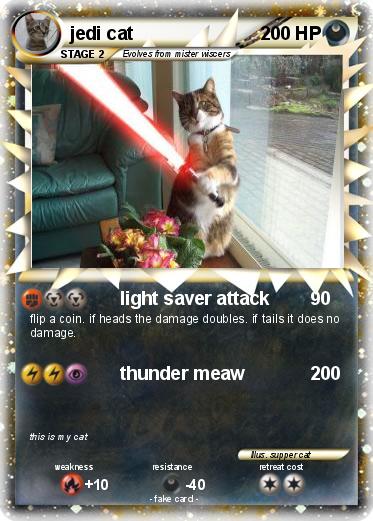 Pokemon jedi cat