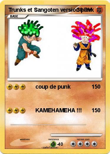 Pokemon Trunks et Sangoten version punk