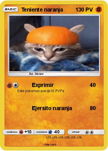 Pokemon Teniente naranja