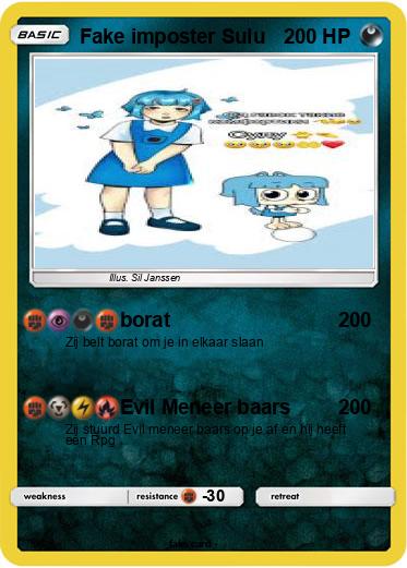 Pokemon Fake imposter Sulu