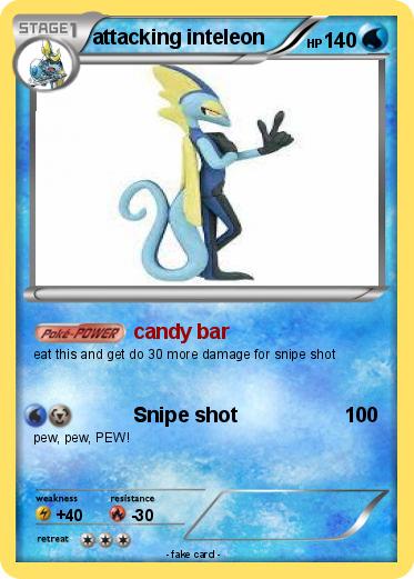 Pokemon attacking inteleon