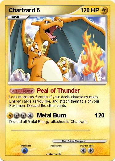 Pokemon Charizard δ