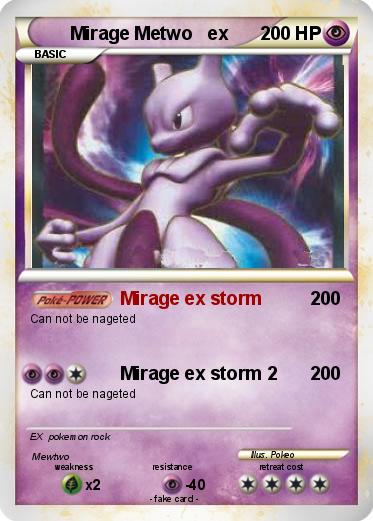 Pokemon Mirage Metwo   ex