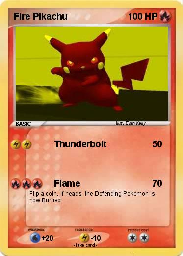 Pokemon Fire Pikachu