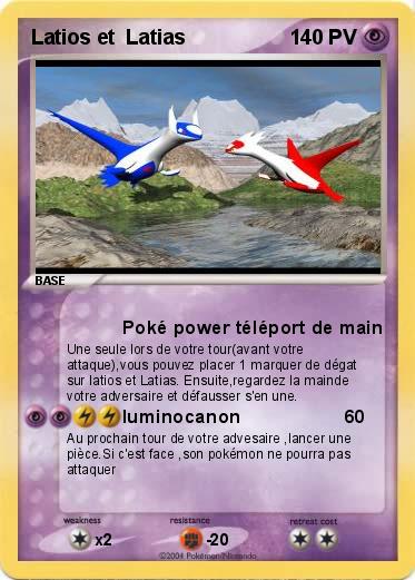 Pokemon Latios et  Latias