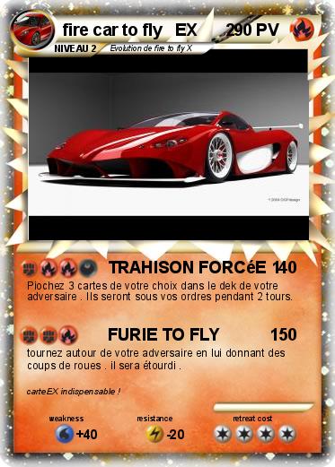 Pokemon fire car to fly   EX      2
