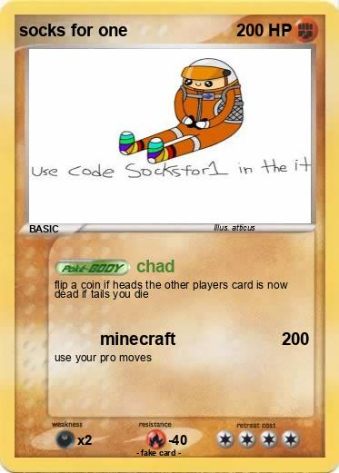 Pokemon socks for one