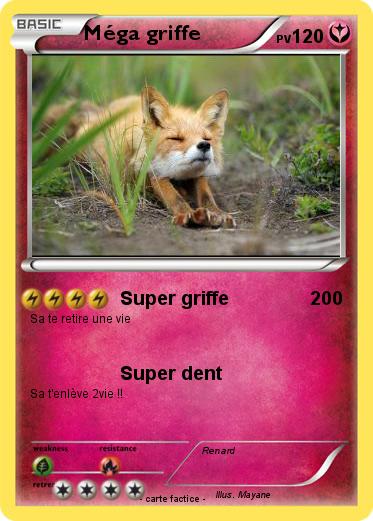 Pokemon Méga griffe