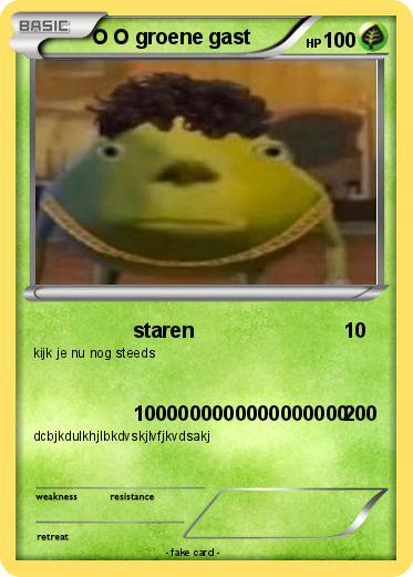 Pokemon O O groene gast