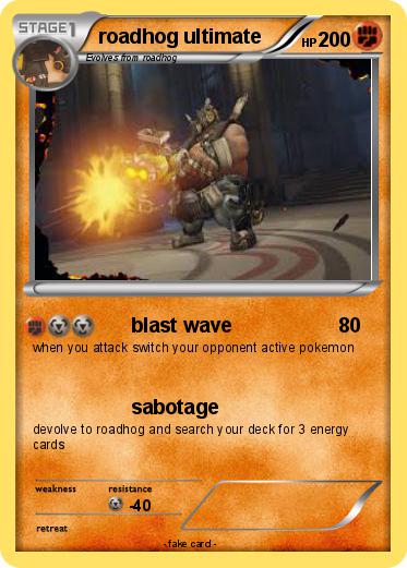 Pokemon roadhog ultimate