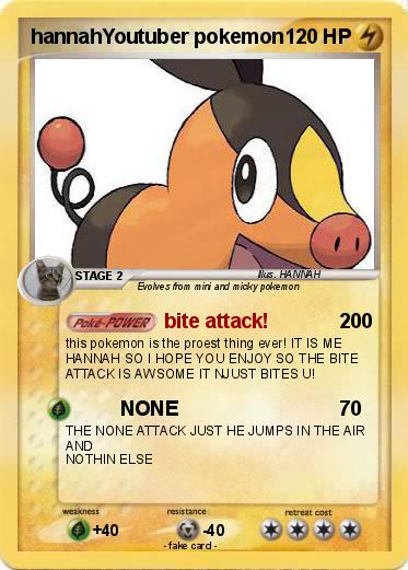 Pokemon hannahYoutuber pokemon