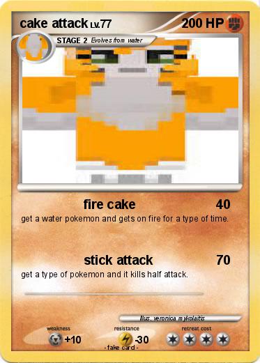 Pokemon cake attack