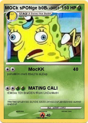 Pokemon MOCk sPONge b0B