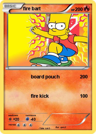 Pokemon fire bart