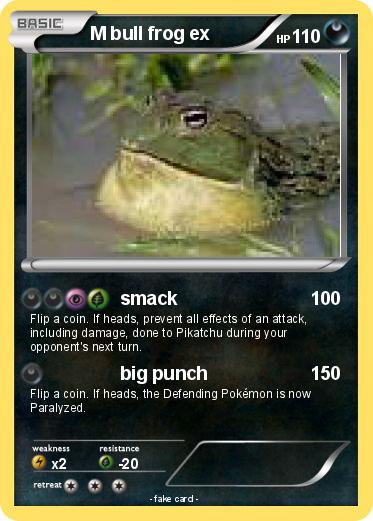 Pokemon M bull frog ex