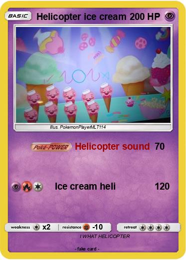 Pokemon Helicopter ice cream
